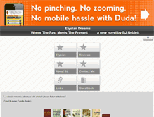 Tablet Screenshot of elysiandreamsbook.com